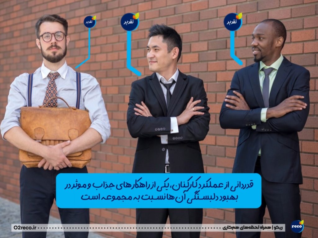 رابطه قدردانی با احساس تعلق کارکنان